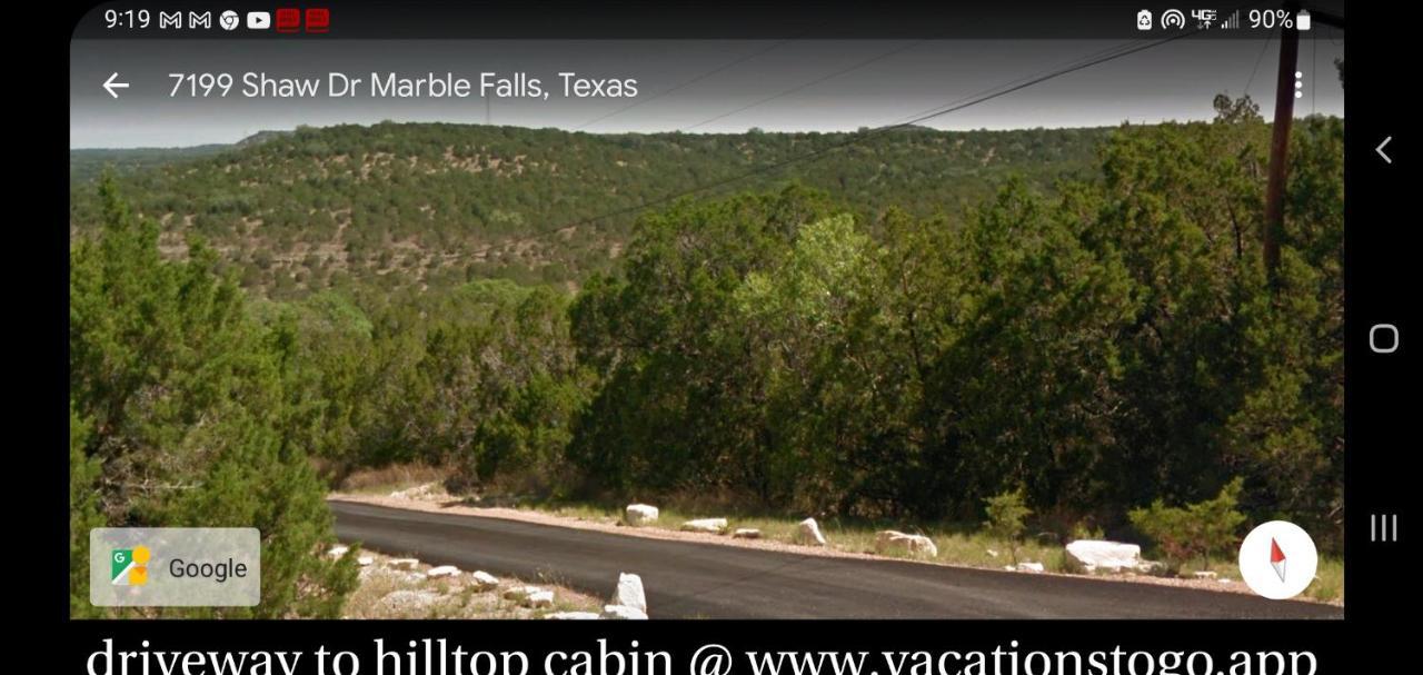 Entire 2Br 2Ba Hilltop View Home Sleeps 7 Pets 4 Acres Jacuzzi Central Ac Kingbeds Free Wifi-Parking Kitchen Washerdryer Starry Terrace Two Sunset Dining Patios Grill Stovetop Oven Fridge Onsitewoodedhiking Wildlife Coveredpatio4Pets & Birds Singing! Marble Falls Eksteriør bilde